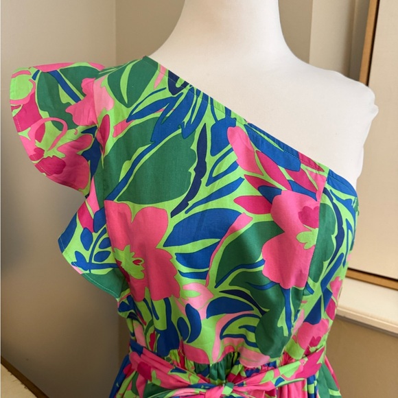 J. Crew Floral One-Shoulder Dress - Picture 4 of 11